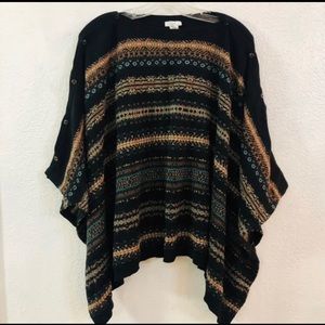 NWT J Jill Wear 2 Ways Poncho Sweater